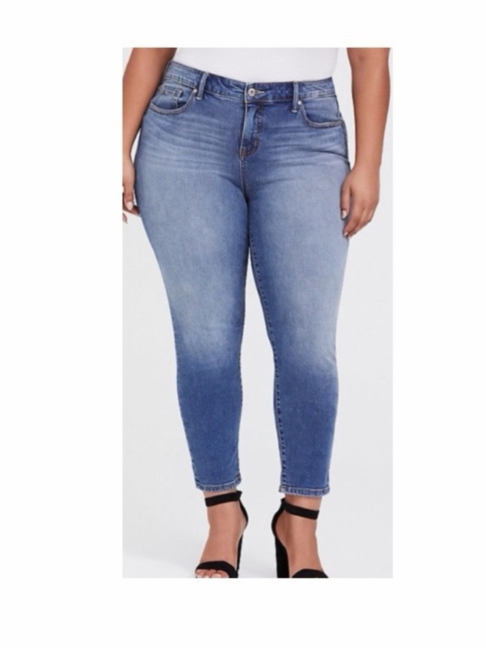 Torrid Girlfriend High Rise Ankle Jeans